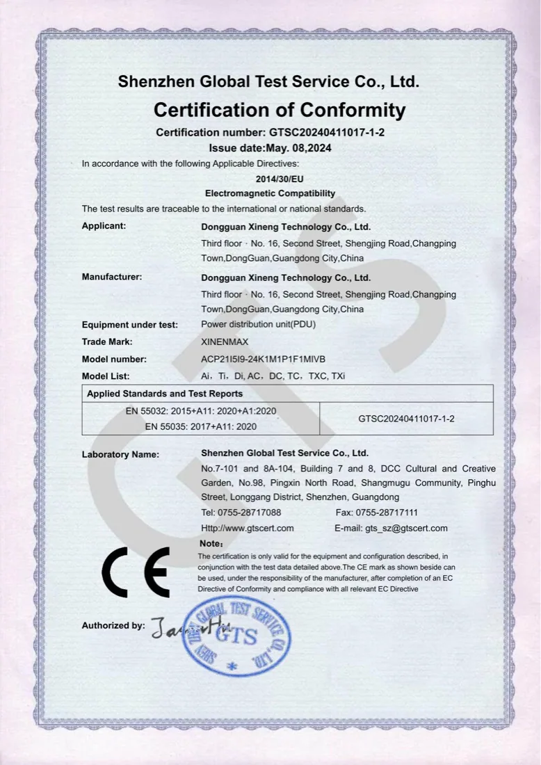 Yiestar CE — EMC certificate